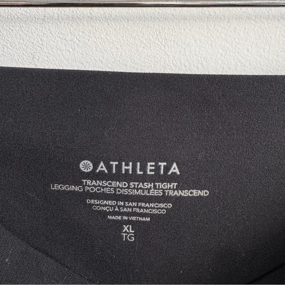 Athleta Black Transcend Stash High Rise Tights Legging Women’s Size XL #533673 - Picture 12 of 12